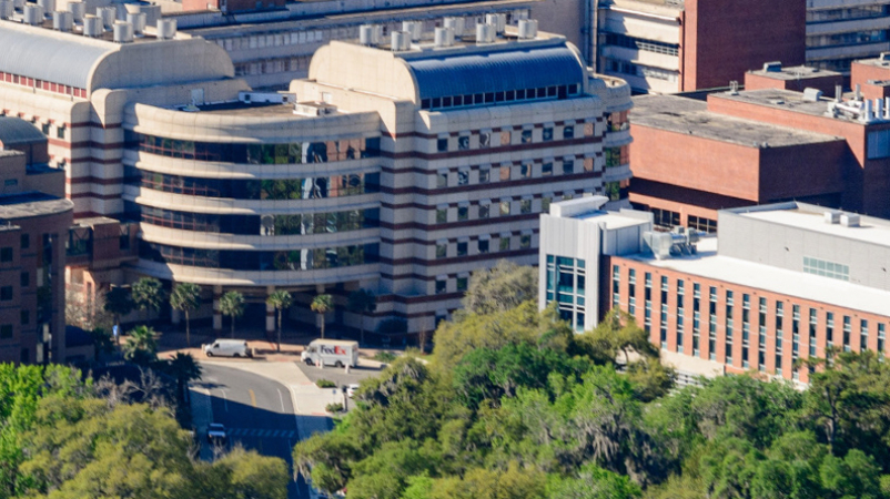 University of Florida campus aerial view